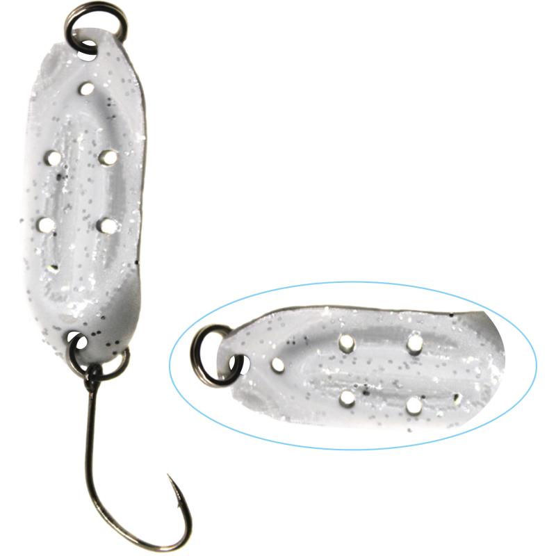 Paladin Trout Spoon IX 2,4g wei&szlig; glitter/wei&szlig; glitter