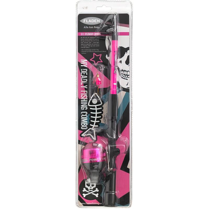 FLADEN Combo Tele spincast combo line spinner 165cm pink