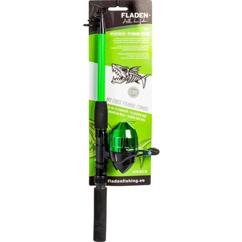 Fladen Telescopic spincast combo Wilderness Basic 165cm green