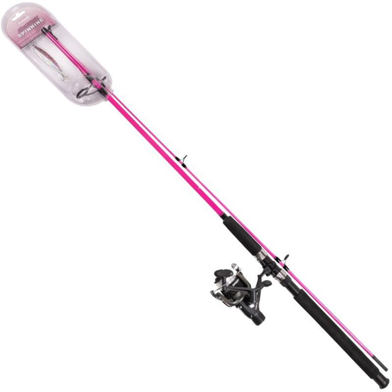 Fladen Adventure spinning 210cm 2pcs rear drag reel pink Nidingen