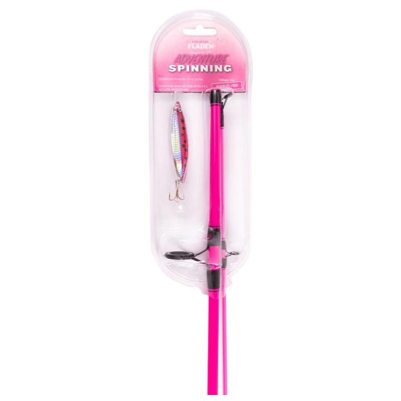 Fladen Adventure spinning 210cm 2pcs rear drag reel pink Nidingen