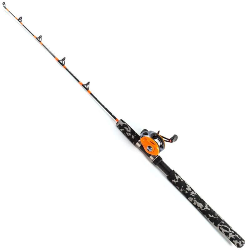 Fladen Warbird C20 orange right hand and 99cm rod