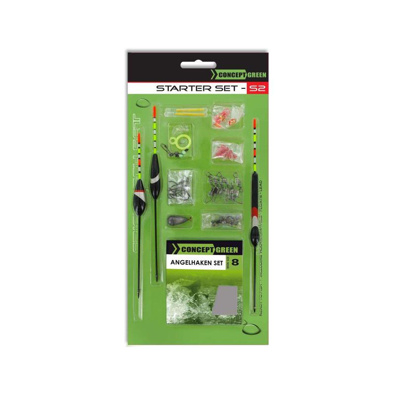 JENZI Friedfisch Set Green Concept, Komplettmontage-Set zum Angeln