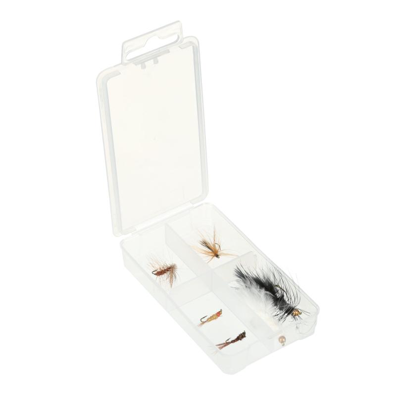 Shakespeare Carbon Rod, Reel, Line, Leader, Flybox & Flys Combo 8' 4Pc / 5/6 Wf6+56 (20Lb Nylon Back