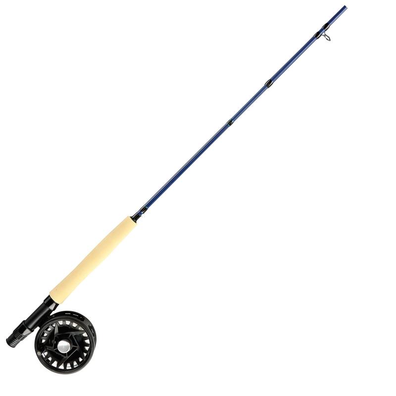 Shakespeare Carbon Rod, Reel, Line, Leader, Flybox & Flys Combo 8' 4Pc / 5/6 Wf6+56 (20Lb Nylon Back