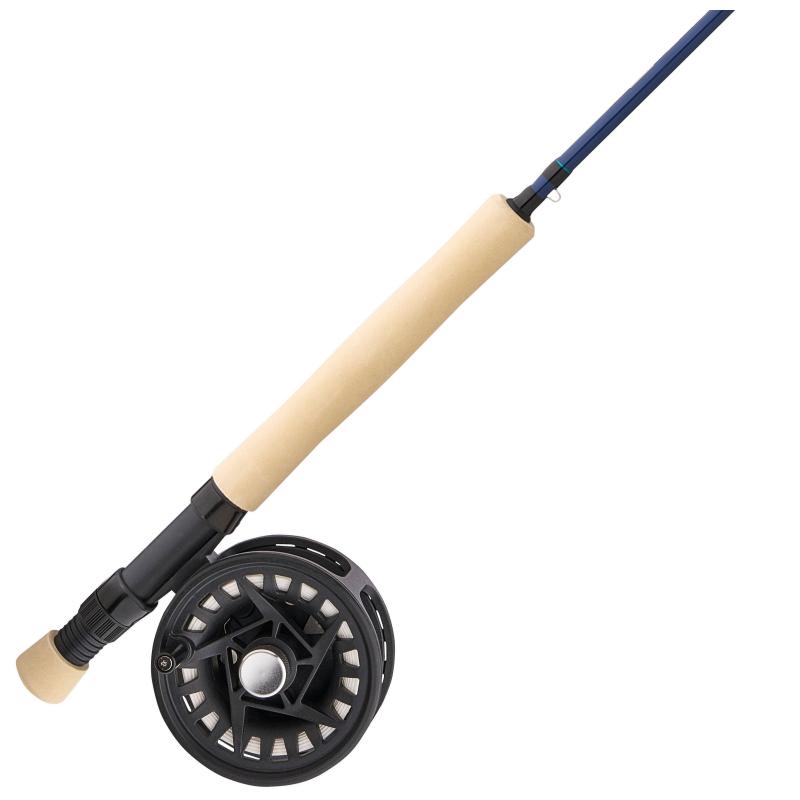 Shakespeare Carbon Rod, Reel, Line, Leader, Flybox & Flys Combo 8' 4Pc / 7/8 Wf8+85 (20Lb Nylon Back