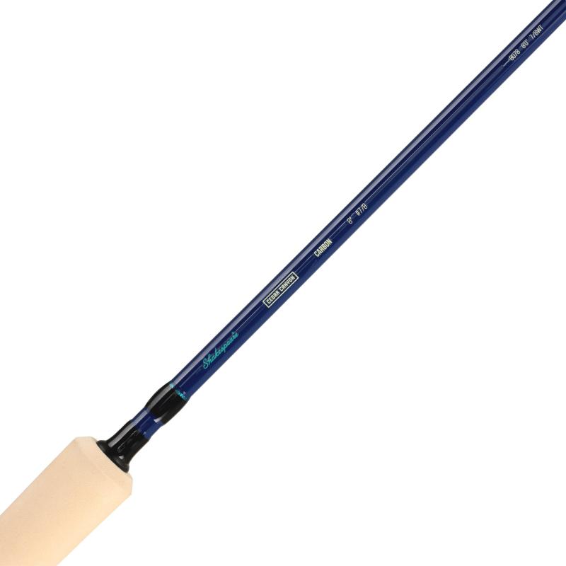 Shakespeare Carbon Rod, Reel, Line, Leader, Flybox & Flys Combo 8' 4Pc / 7/8 Wf8+85 (20Lb Nylon Back
