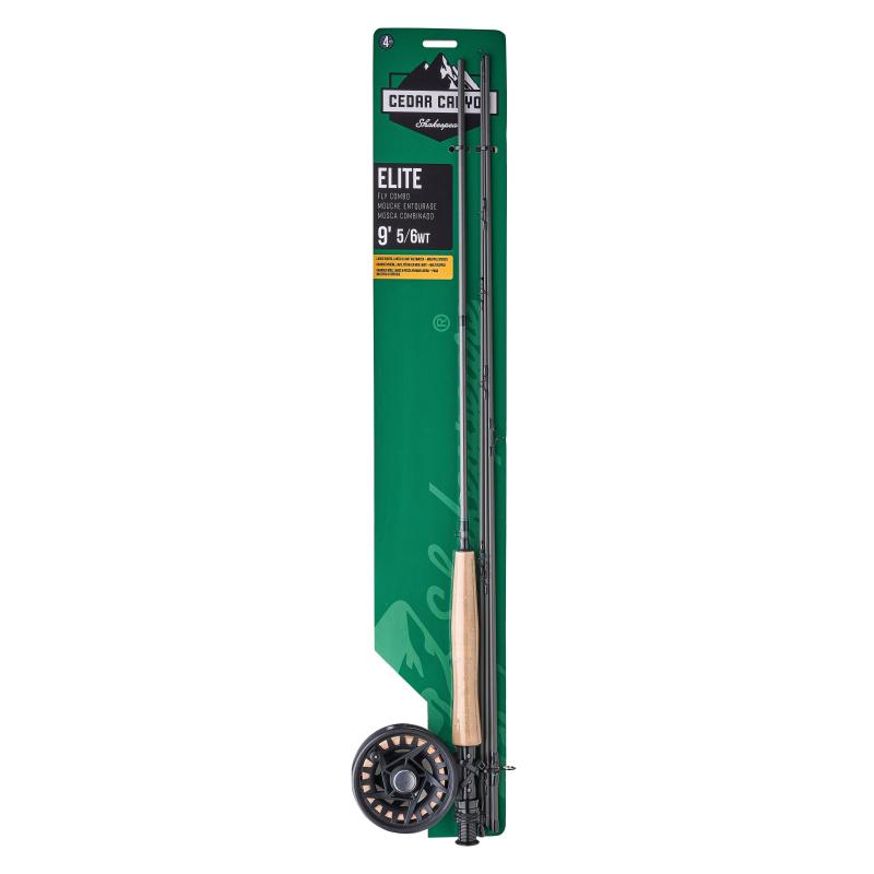 Shakespeare Elite Rod, Reel, Line & Leader Combo 9' 4Pc / 5/6 Wf6+56 (20Lb Nylon Backing)
