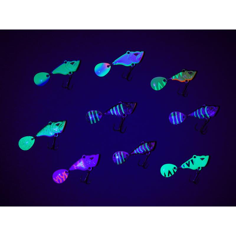 Balzer Shirasu Spin Buddy Evil Eye Rotfeder UV (Blei)17g