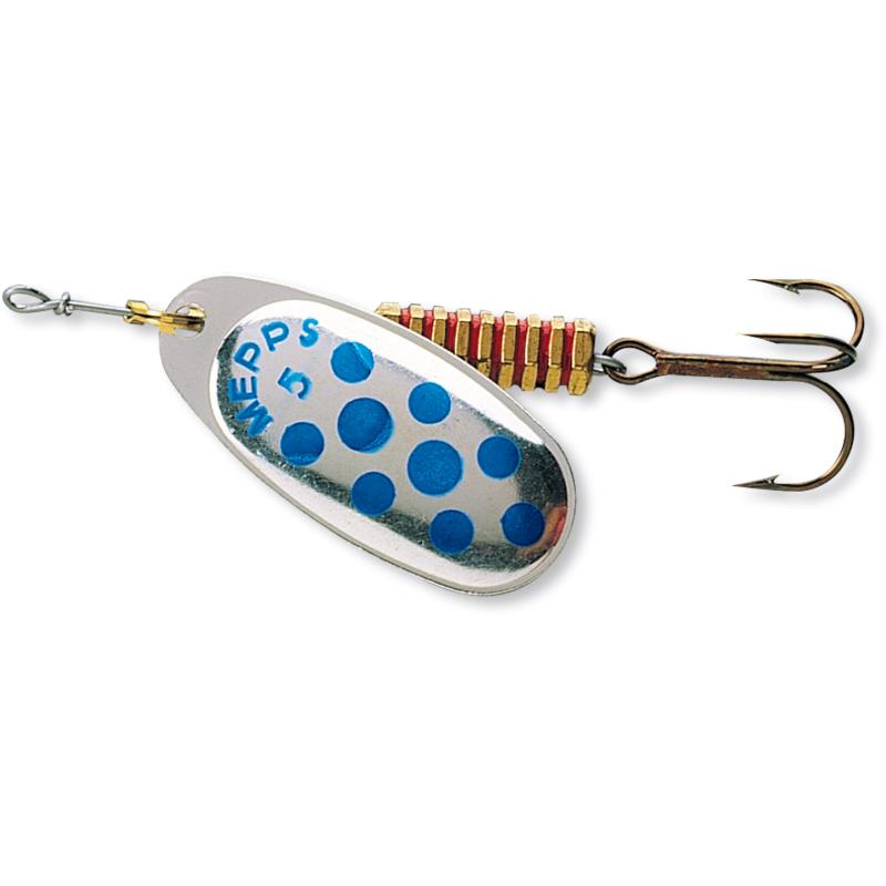 Mepps Comet Decor&eacute;e silber/blau Gr.3
