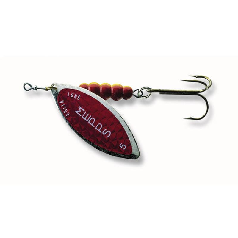 Mepps Aglia Longue Redbo silber/rot Gr.5