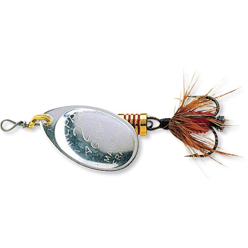Mepps Aglia mit Fliege silber Gr.0
