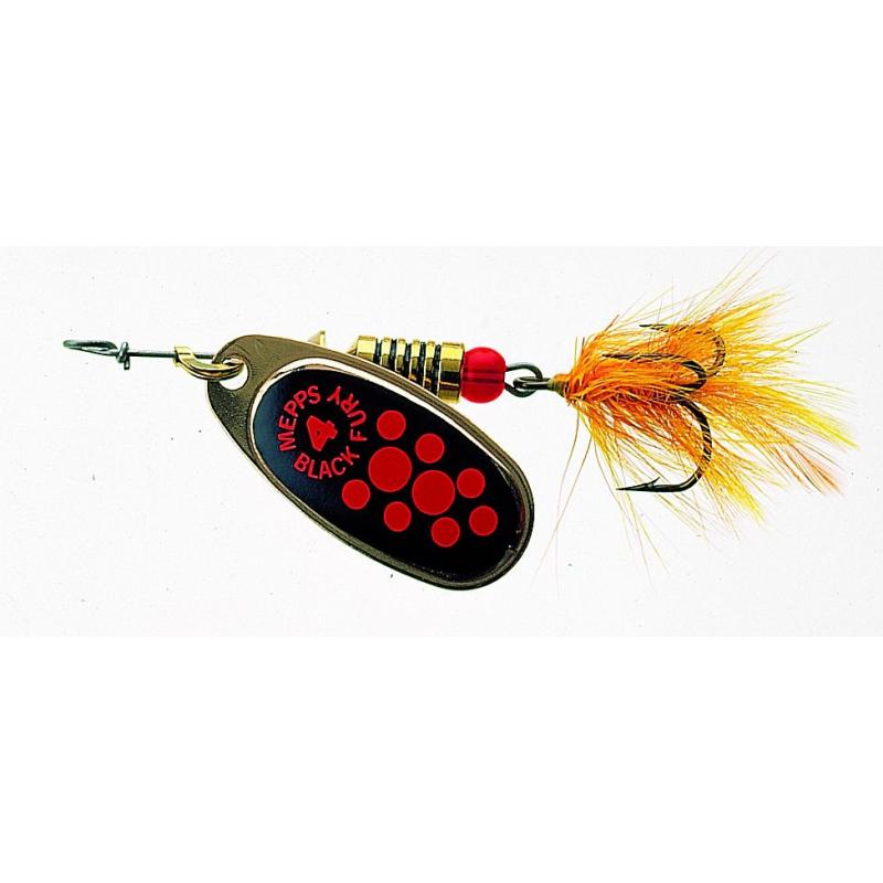 Mepps Black Fury mit Fliege kupfer Gr.4