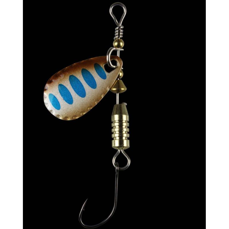 Produktbild Fishing Tackle Max Forellen Blinker 4,0 gr. kupfer mit blauen Punkten/schwarz
