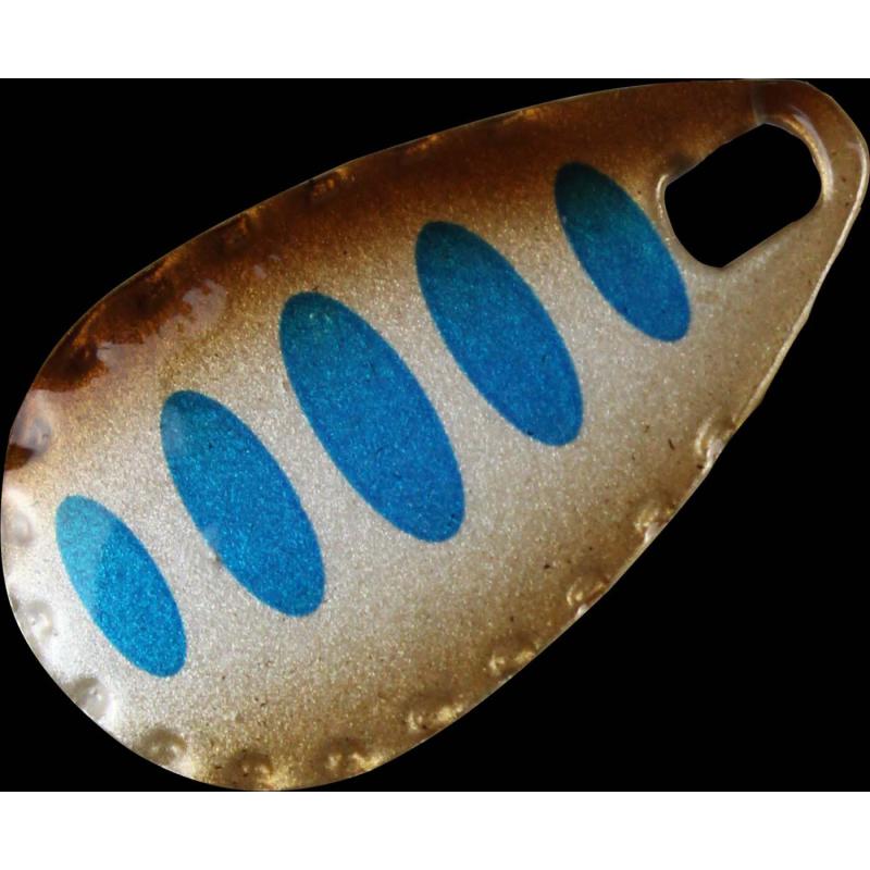 Fishing Tackle Max Forellen Blinker 4,0 gr. kupfer mit blauen Punkten/schwarz