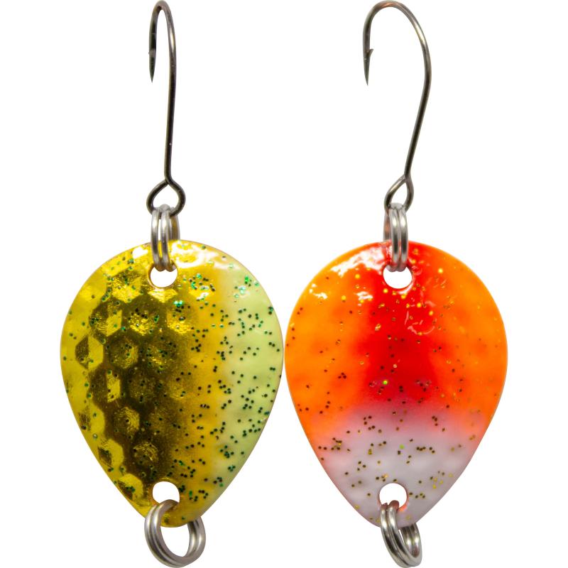 Produktbild FTM-Trout New Generation Bilg Spoon 2 St&uuml;ck orange - rot - wei&szlig; / gold / orange - rot - wei&szlig; 1,7g