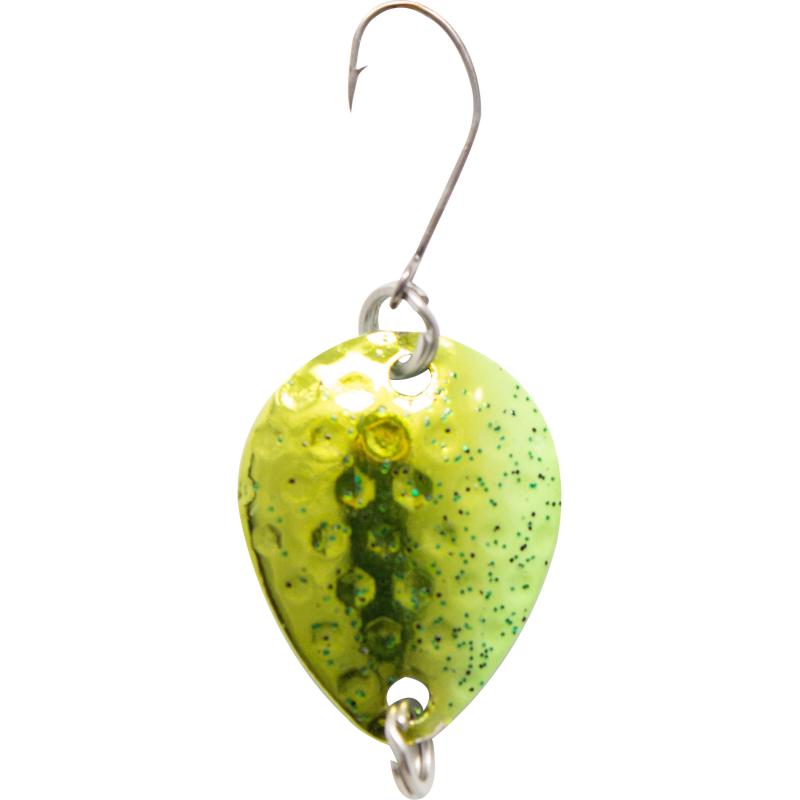 FTM-Trout New Generation Bilg Spoon 2 St&uuml;ck gelb-chartreuse/dunkelgr&uuml;n//blau-holo/blau-holo 1,7 gr.