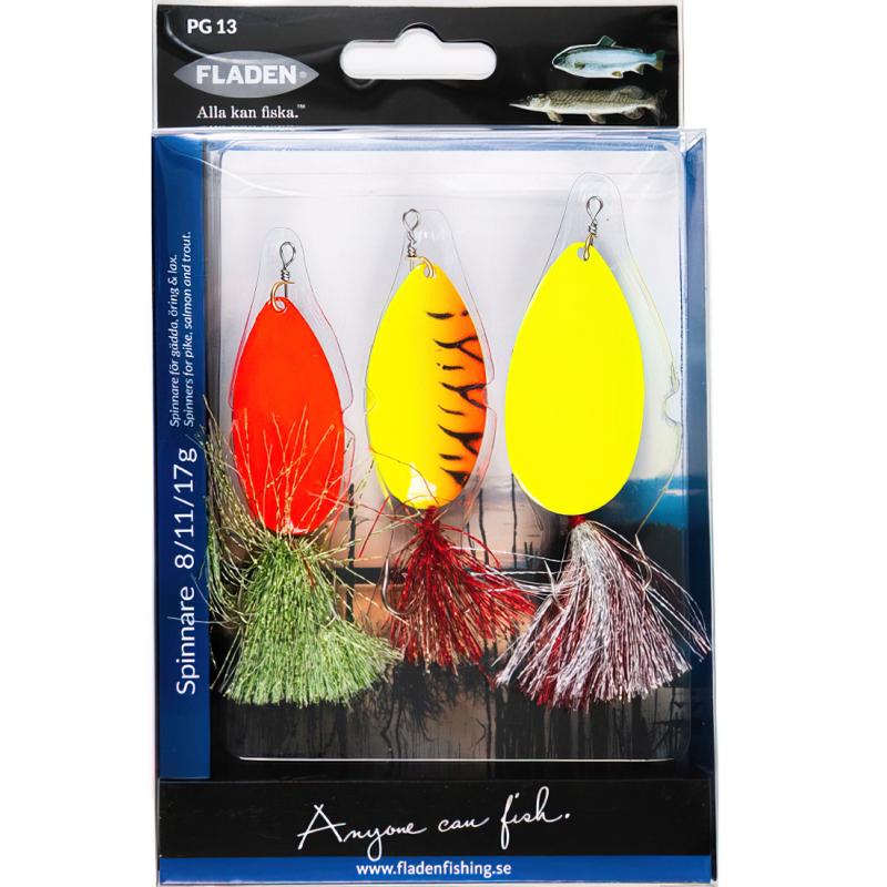 Produktbild FLADEN Spinner Set 3teilig fluo 8-15g