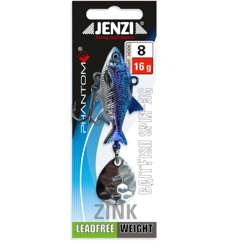 Jenzi Spin-Jig, 16g. Zink, Blue-White