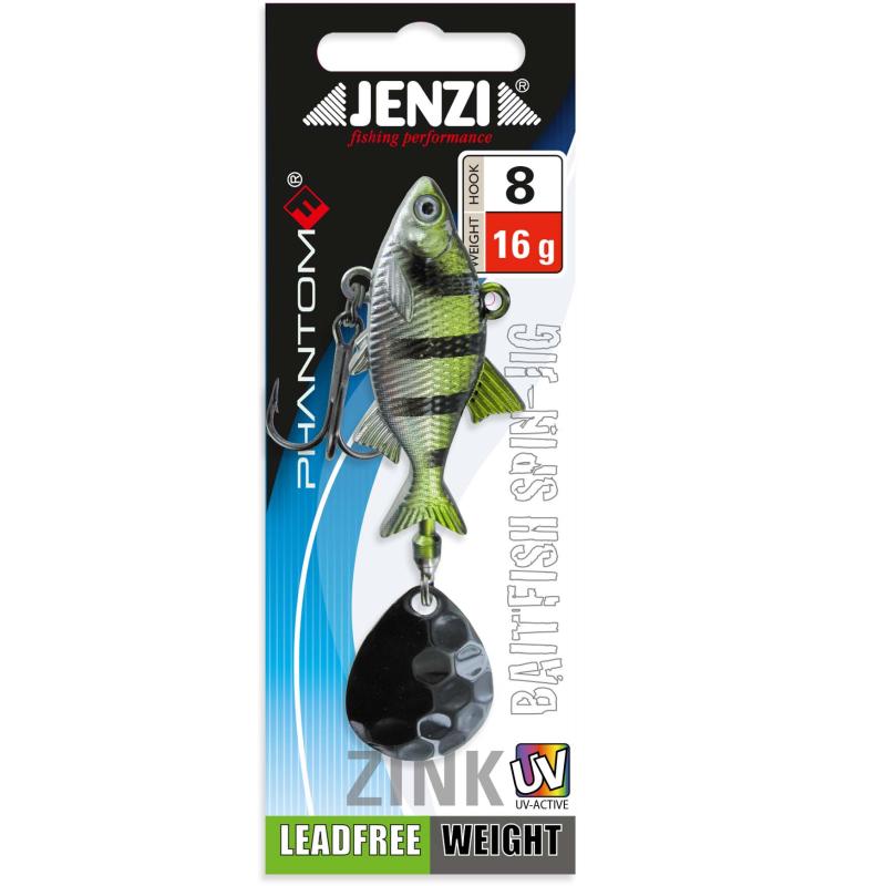 Jenzi Spin-Jig, 16g. Zink, Yell-Perch