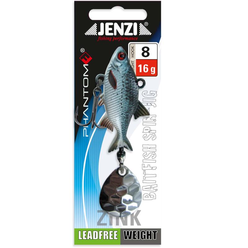 Jenzi Spin-Jig, 16g. Zink, Baitfish