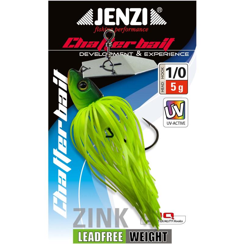 Jenzi Chatterbait, 5g, 1/0 Fluo-Yellow