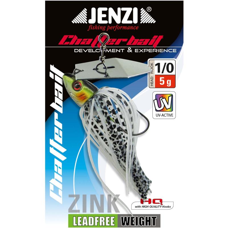 Jenzi Chatterbait, 5g, 1/0 Black-White