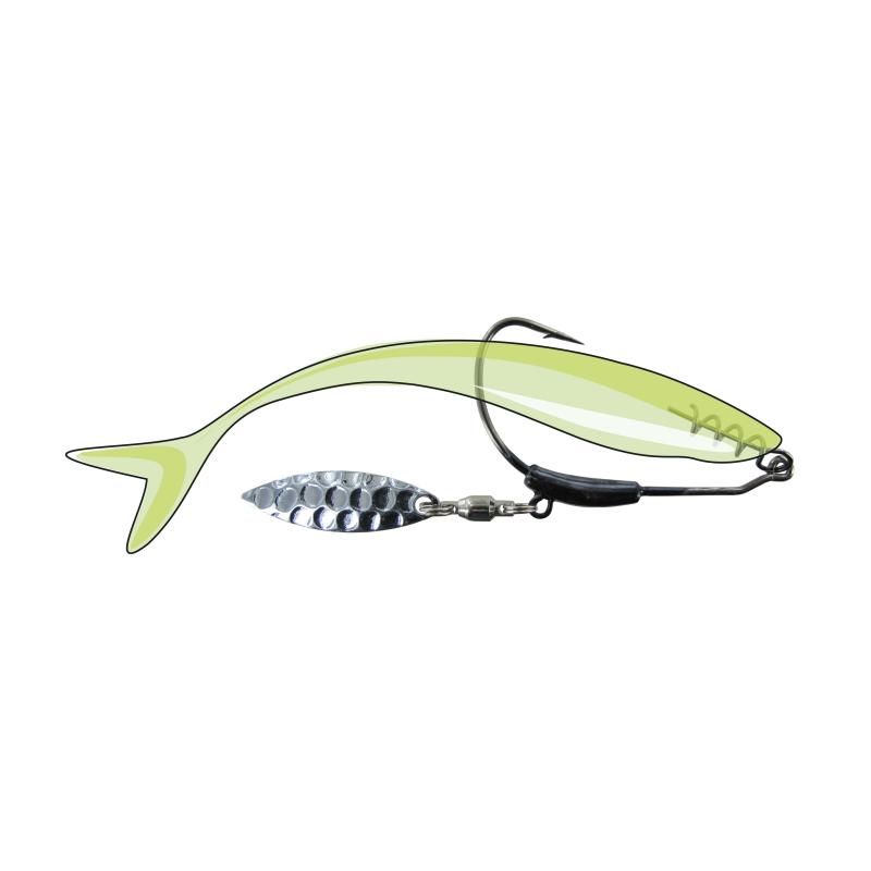 Jenzi Bladed Offset-Hook, 2/0, 2.5 g