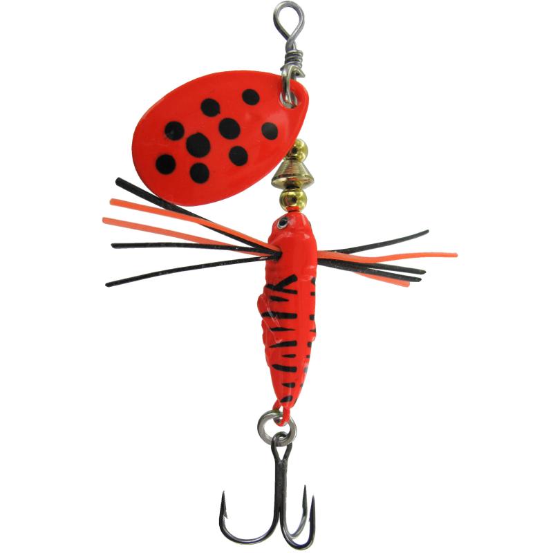 JENZI Larven Spinner Bla.- Red., 3,5g