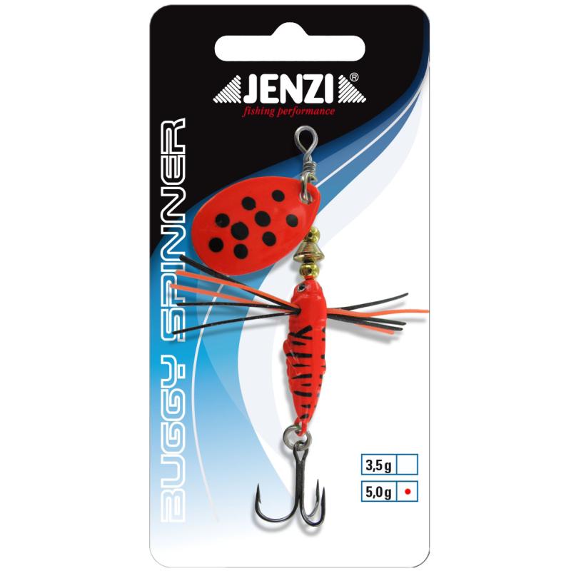 JENZI Larven Spinner Bla.- Red., 5,0g