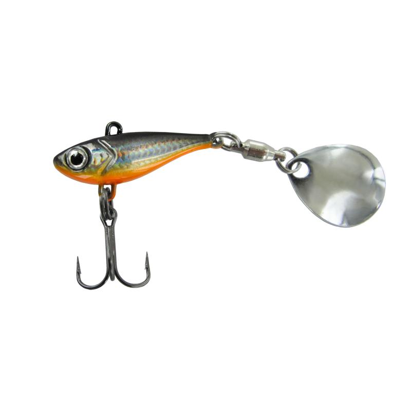 JENZI UV Jig Spinner, Silver-Red, 7g.