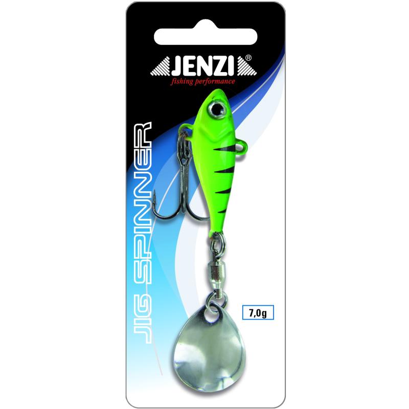 JENZI UV Jig Spinner, Firetiger, 7g.