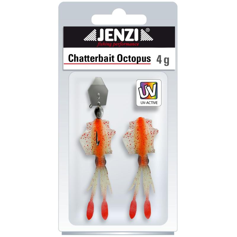 Produktbild JENZI Chatterbait, Octopus.4g, Orange