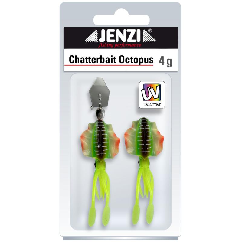 Produktbild JENZI Chatterbait, Octopus.4g, Fire-Ti