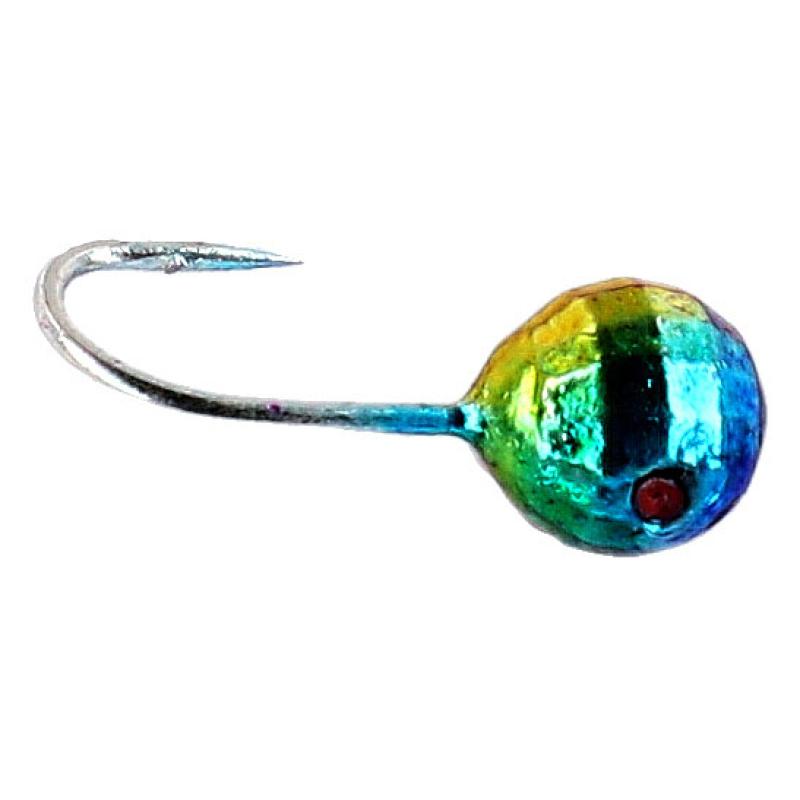 Mikado K&ouml;der Runde Mormyshka Disco 3.5 Regenbogen 5 Stck.
