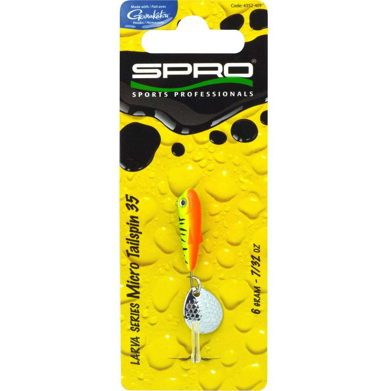 Spro Larva Micro Tailspin Firetiger 3.5cm 6gr
