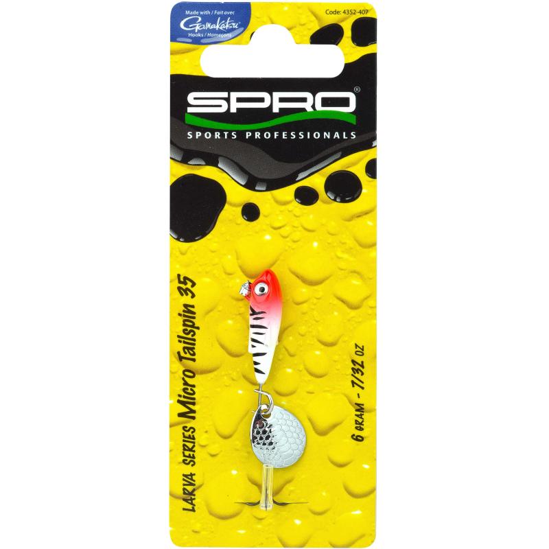 Spro Larva Micro Tailspin Redhead 3.5cm 6g