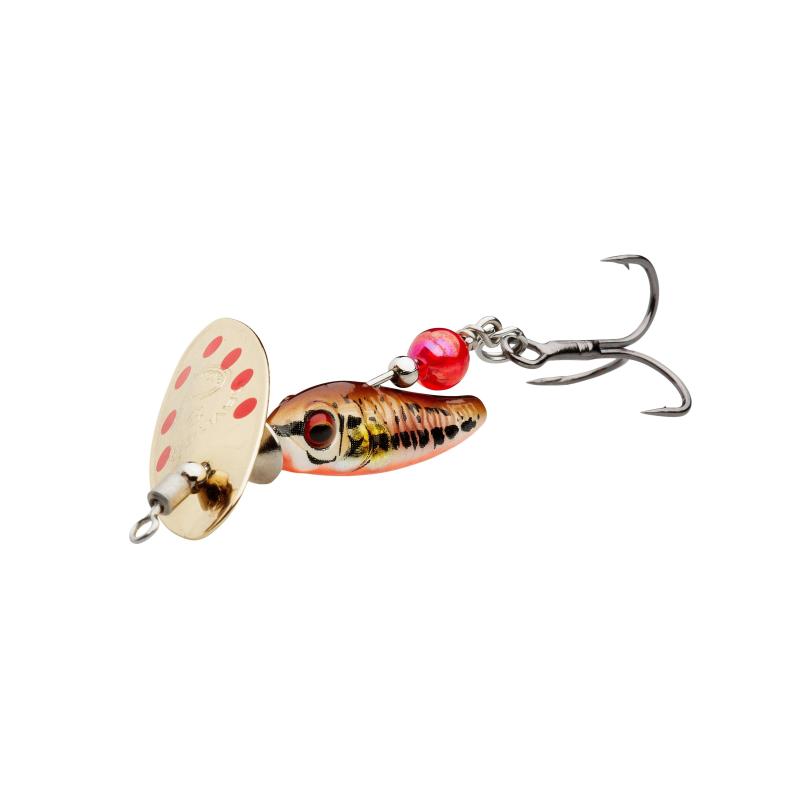 Savage Gear Sticklebait Spinner 1 4.5g S Dirty Silver Red