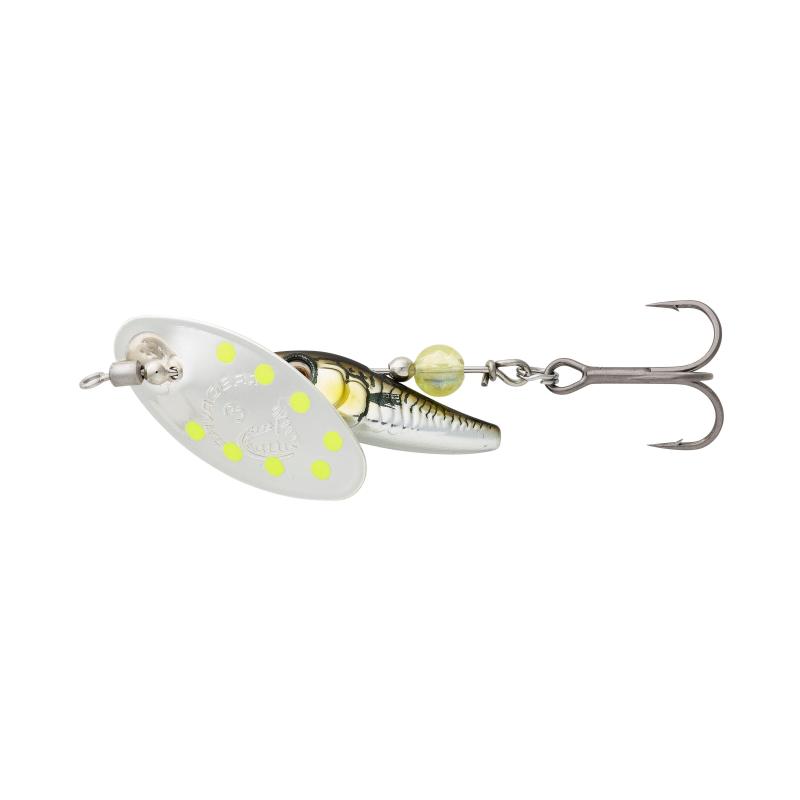 Savage Gear Sticklebait Spinner 1 4.5g S Green Silver Ayu