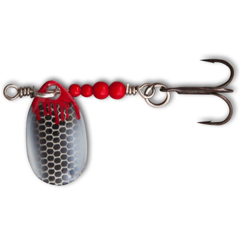 Magic Trout Spoon 1,75g Bloody UL-Spinner schwarz/wei&szlig; 1St&uuml;ck