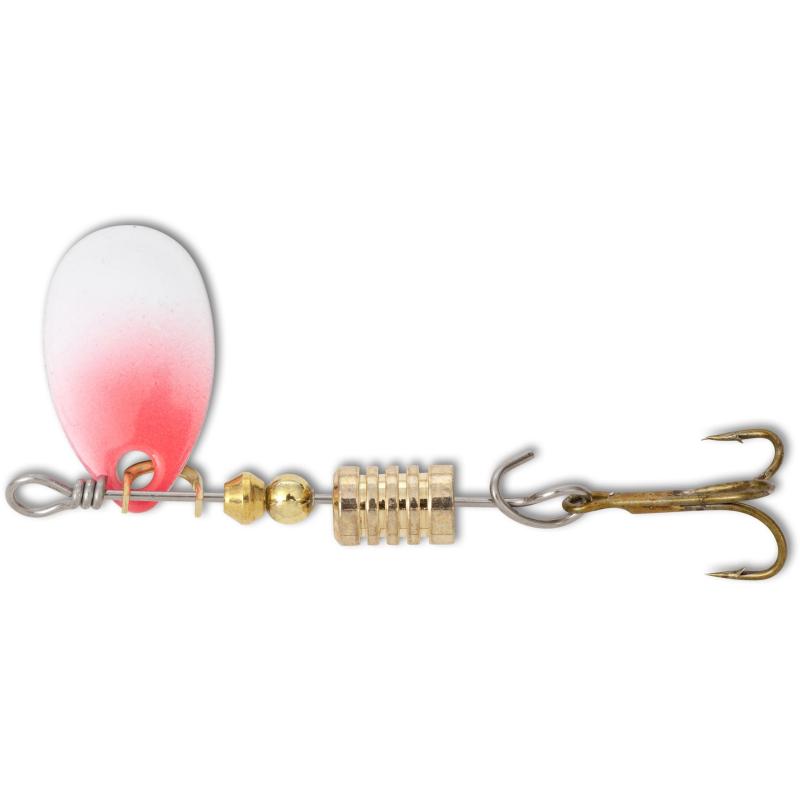 Zebco 13g Waterwings Spinner rot/wei&szlig;