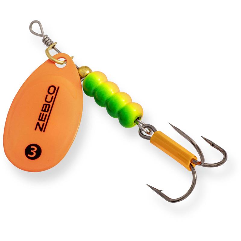Zebco 9g Trophy Z-Blade No. 4 silber/orange sinkend