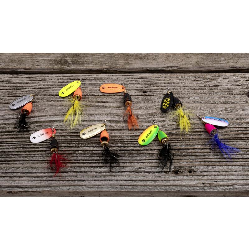 Zebco 8g Trophy Z-Vibe & Fly No. 3 orange body/silver/black fly sinkend