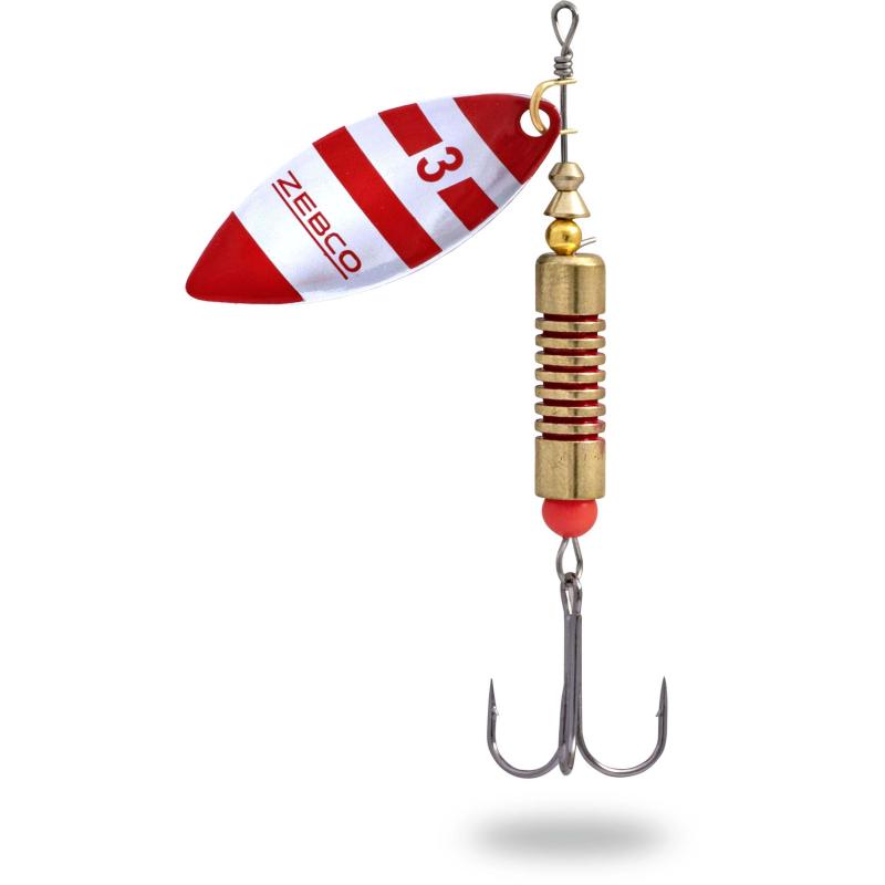 Produktbild Zebco 17g Trophy Z-River No. 5 silber/red stripes sinkend