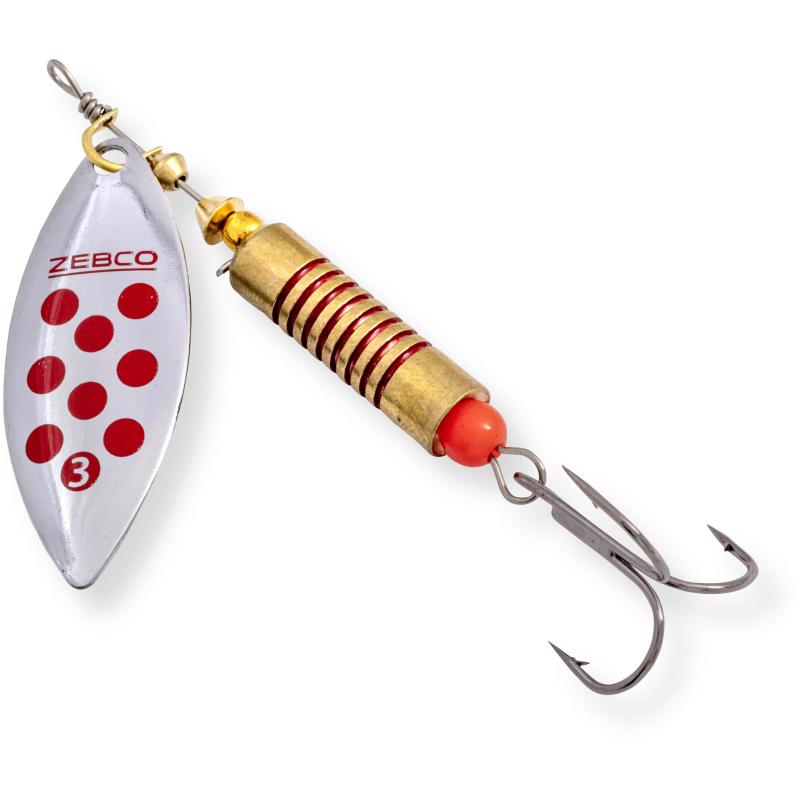 Zebco 17g Trophy Z-River No. 5 silber/red dots sinkend