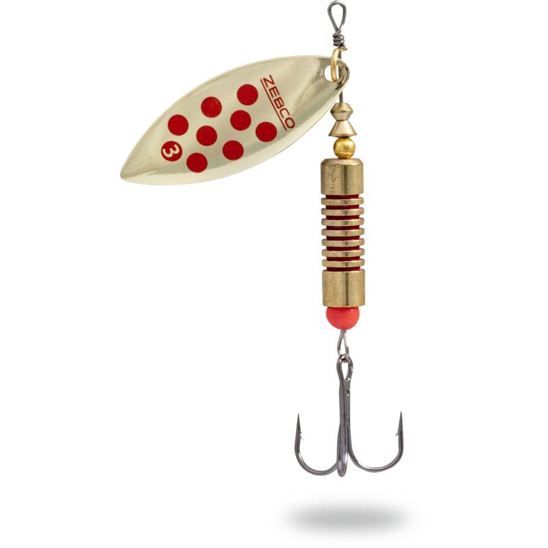 Zebco 17g Trophy Z-River No. 5 gold/red dots sinkend