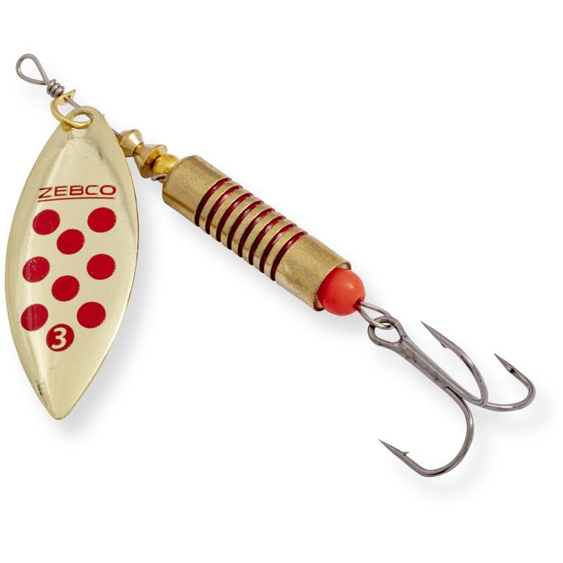 Zebco 17g Trophy Z-River No. 5 gold/red dots sinkend