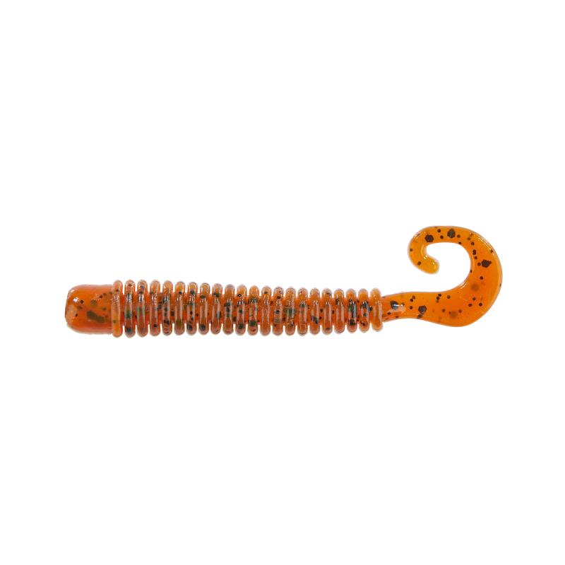 Balzer Shirasu Street Curly Paddler 6,5cm Green Pumpkin Amber Red