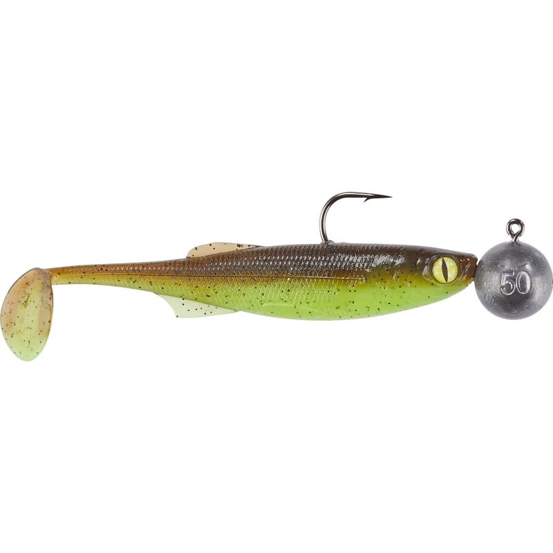 71 Grad Nord Gummiset Pollack-K&ouml;hler, 30g/50g, 10/12cm, Green Pumpkin