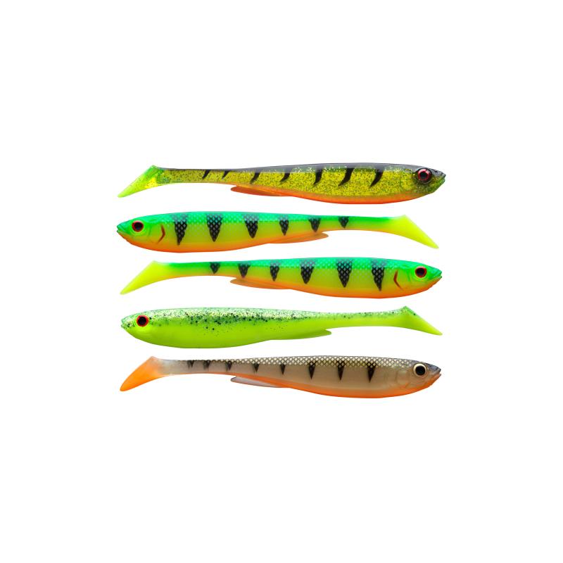 Produktbild Daiwa Prorex Slim Shad Y Flash  Color Set 7.5cm, 5pcs.